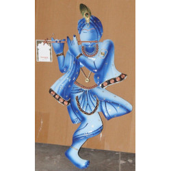 Krishna - Hand Painted Blue
