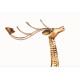 Iron Painted Deer Candle Stand (Set of 2)