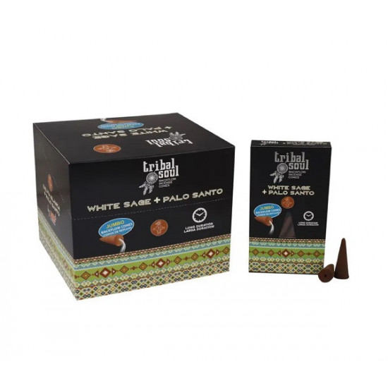 Tribal Soul White Sage + Palo Santo Jumbo Backflow Cones