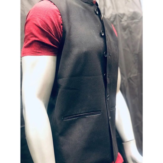 Mens Black Vest