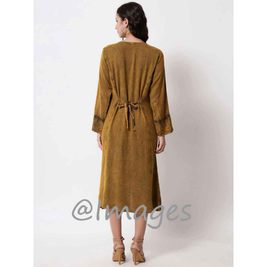 Tortilla Embroidded Long Dress