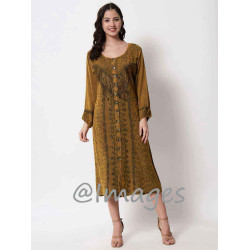 Tortilla Embroidded Long Dress