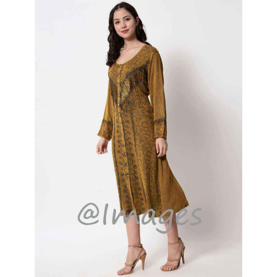 Tortilla Embroidded Long Dress
