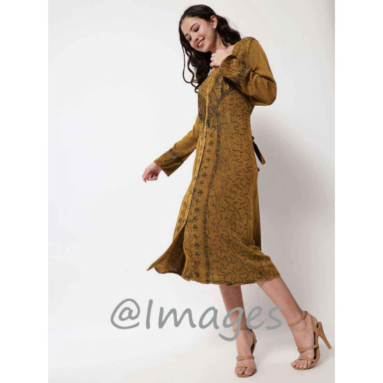 Tortilla Embroidded Long Dress
