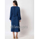 Ultramarine Blue Embroidded Long Dress
